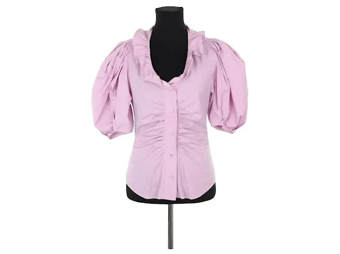 Isabel Marant Blusa di cotone viola Porpora