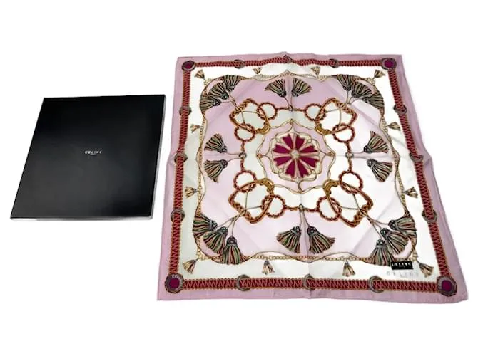 Céline Sciarpa vintage Celine Paris rosa