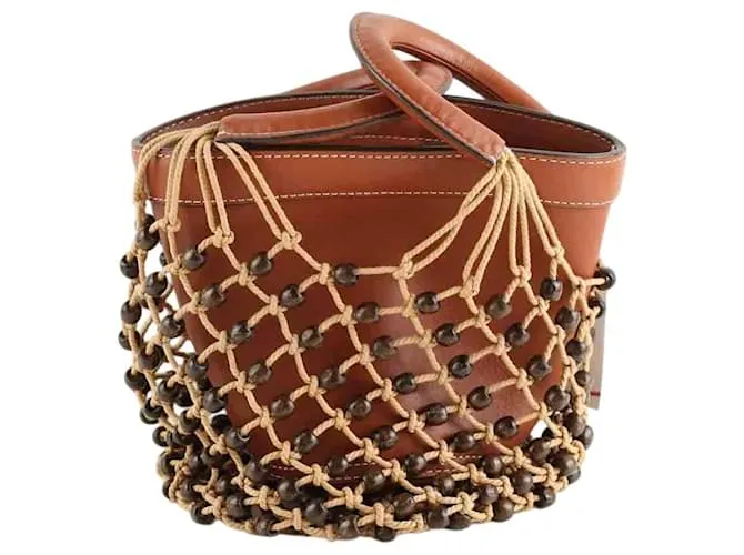Staud Borsa a mano in pelle marrone