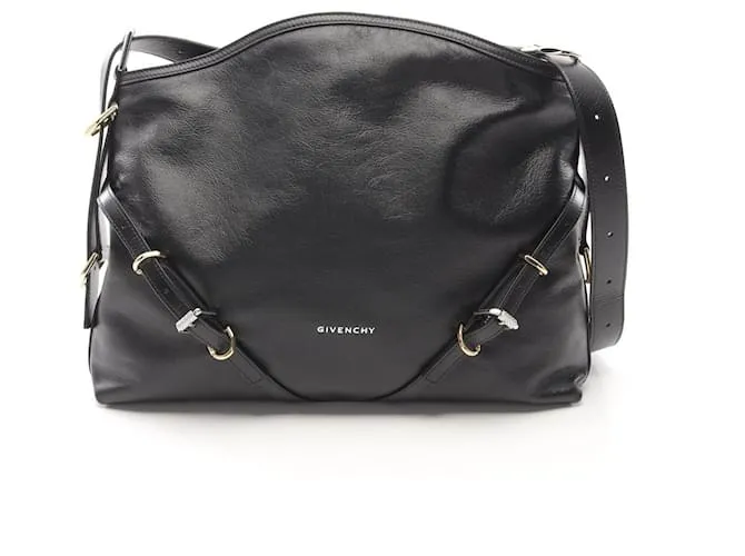 Borsa a spalla in pelle Givenchy VOYOU Nero