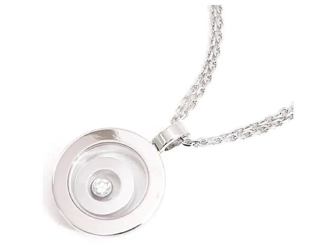 Collana Chopard Happy Spirit in oro bianco 750 Argento Metallico