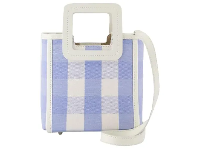 Mini Shirley Bag - Staud - Pelle - Blu