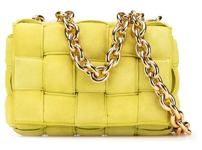 Borsa a Spalla in Pelle Scamosciata Cassette di Bottega Veneta Verde