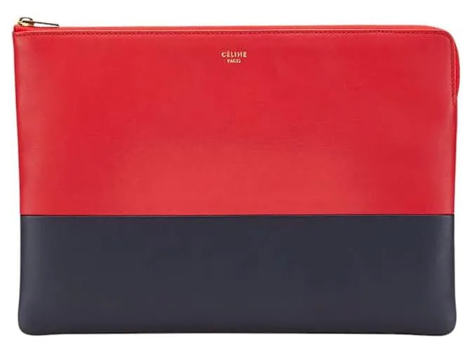 Céline Borsa a mano bicolore in pelle Celine Rosso