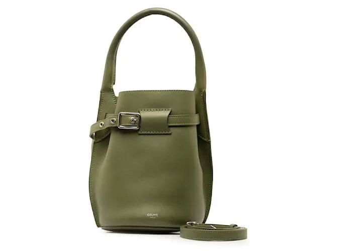 Céline Borsa a secchiello nano in pelle Celine Big Bag 2way 187243 Verde