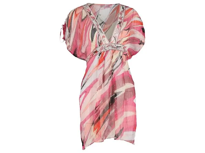 Mini Abito Emilio Pucci in Seta Multicolore