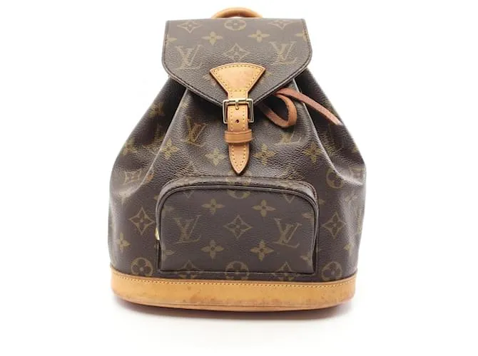 Zaino Mini Montsouris Monogram Louis Vuitton M51137 Marrone