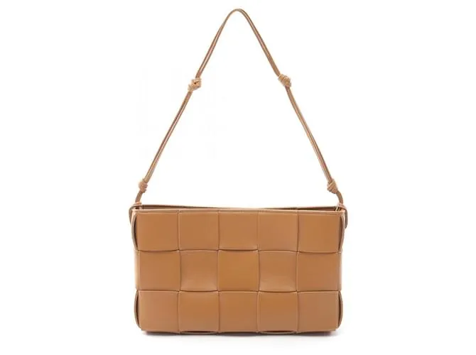 Borsa a mano Bottega Veneta in pelle maxi Intrecciato Cassette 730543 Marrone