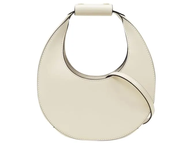 Mini Moon Crossbody - Staud - Crema - Pelle Marrone Beige