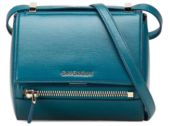 Borsa a spalla Pandora Box in pelle Givenchy Blu