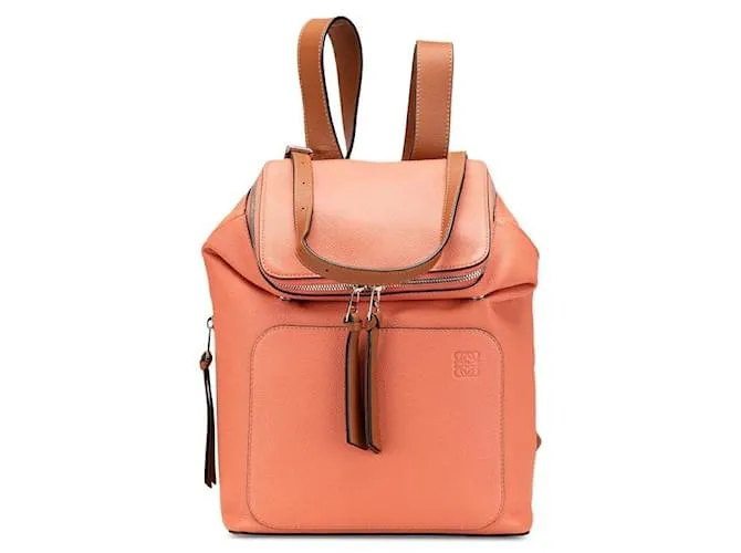 Zaino in pelle di vitello Loewe Goya Anagram Rosa