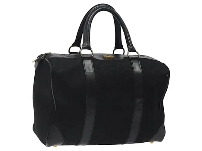 Céline Borsa a mano CELINE C Sulky in tela nera Auth 123260 Nero