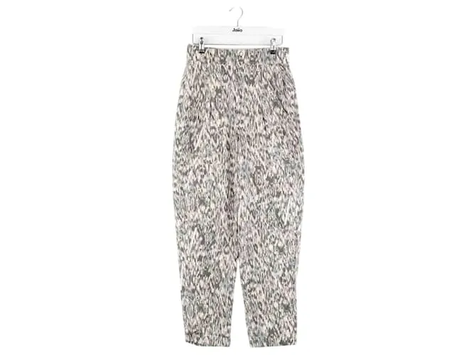Isabel Marant Etoile Pantaloni dritti in cotone multicolore