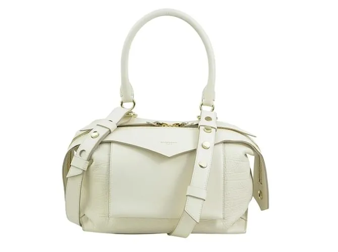 Borsa in pelle avorio Givenchy Crudo
