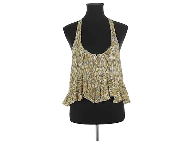 Isabel Marant Etoile Top verde senza maniche