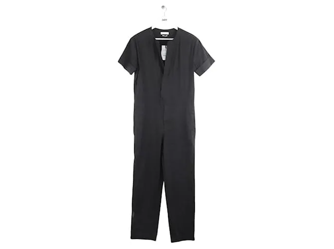 Isabel Marant Etoile Tuta in cotone nera Nero