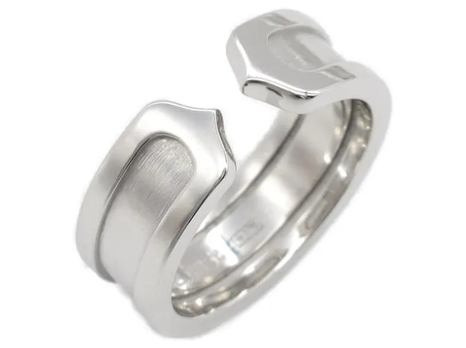 Anello Cartier C2 Au750 Taglia 9 Argento Metallico