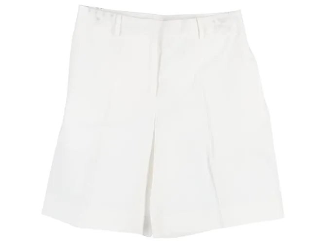 Shorts Jil Sander in cotone bianco Crudo
