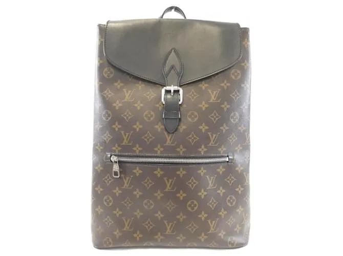 Zaino Louis Vuitton Monogram Macassar Parc M40637 Marrone
