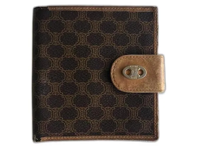 Céline Portafogli Marrone Beige Caramello