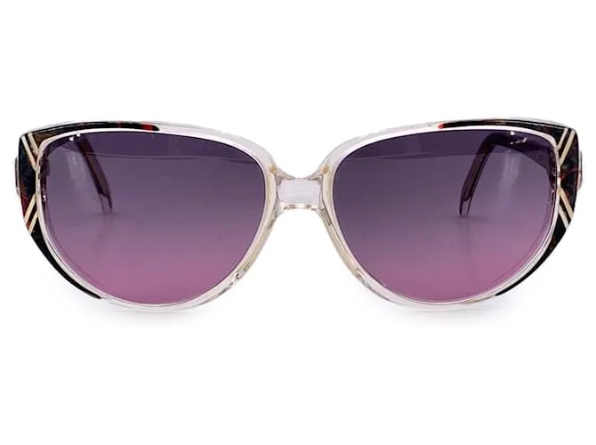 Givenchy Occhiali da sole vintage marroni per donne Parigi G 8909 55/15 952 Porpora