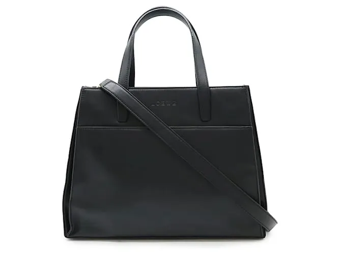 Borsa a mano e borsa a spalla in pelle nera Loewe Nero
