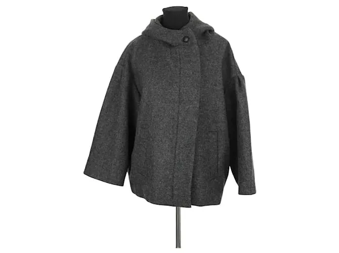 Isabel Marant Etoile Cappotto di lana nero