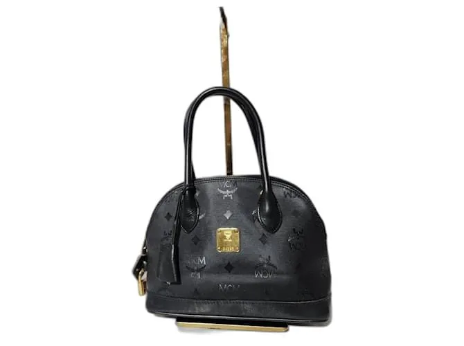 MCM Vintage Visetos Mini Borsa a Mano Nera Nero