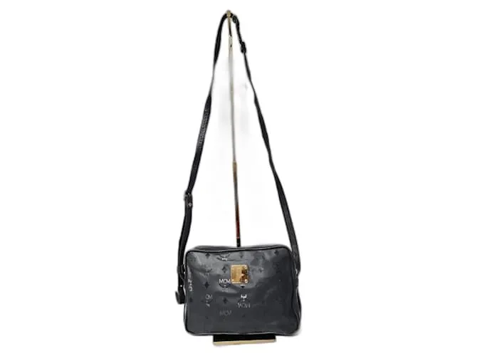 Borsa a tracolla in nylon MCM Vintage Visetos nera Nero