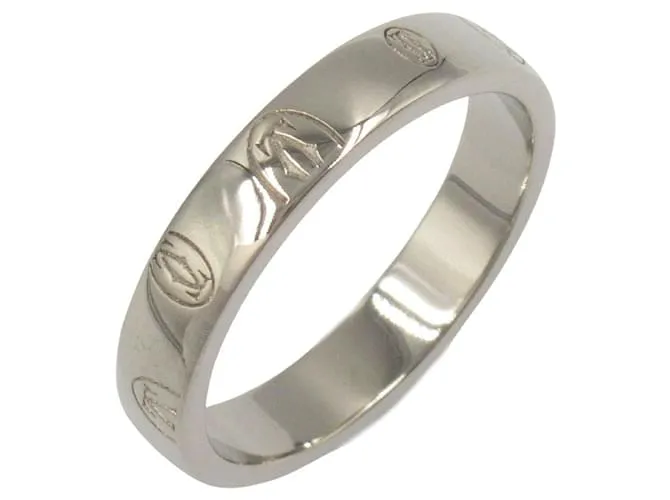 Anello Cartier Buon Compleanno Au750 Taglia 15 Argento Metallico