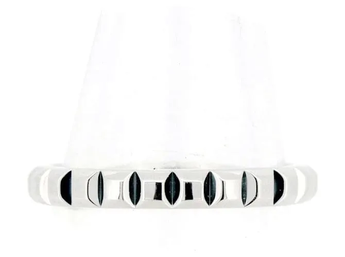 Anello Boucheron Quatre Corde Paris Pt950 Taglia 11 Argento Metallico