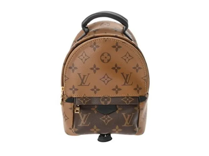 Zaino MINI Palm Springs Monogram Reverse Louis Vuitton Cammello Monogramma