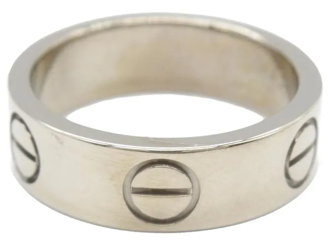 Anello classico Love in oro bianco 18K Cartier in argento
