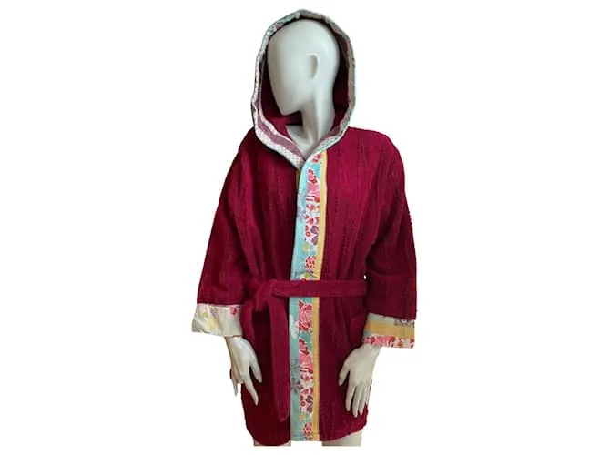 Accappatoio Kenzo in cotone colorato Rosso