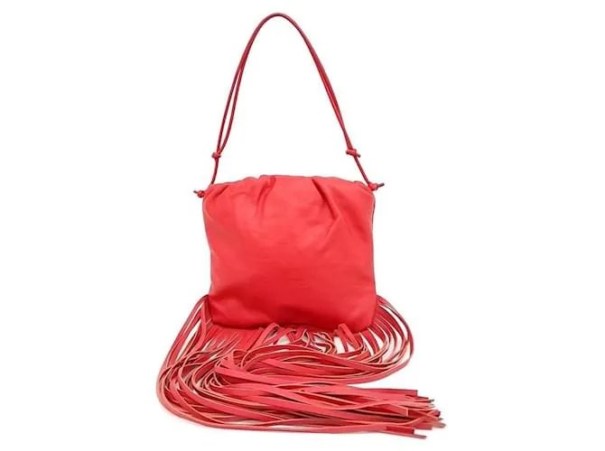 Borsa a spalla con frange BOTTEGA VENETA (8604430) Rosso