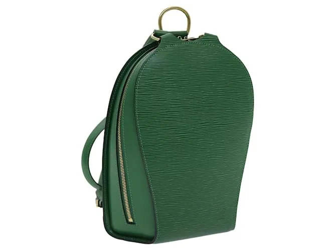 Zaino Petit Malle Louis Vuitton in pelle Epi verde