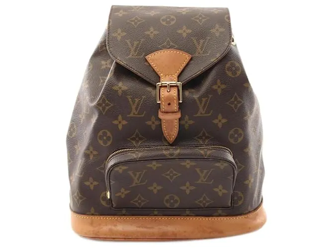 Zaino Monogram Montsouris MM di Louis Vuitton Marrone Monogramma