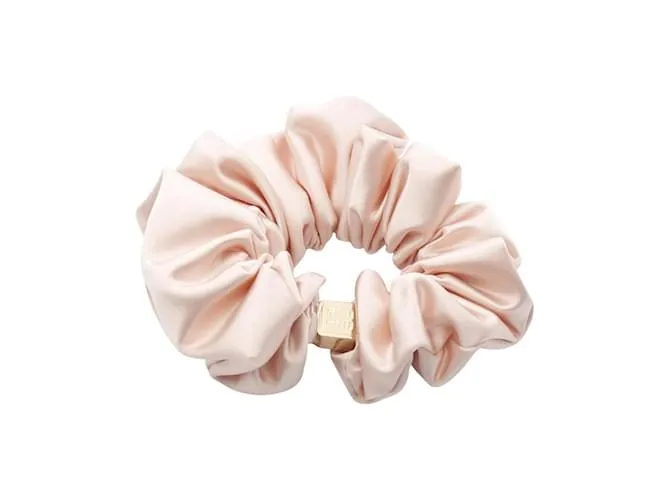 Scrunchie Miu Miu oro e rosa D'oro