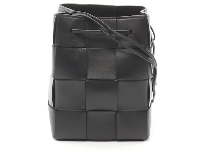 Borsa a Spalla Bottega Veneta Small Cassette Bucket Nero