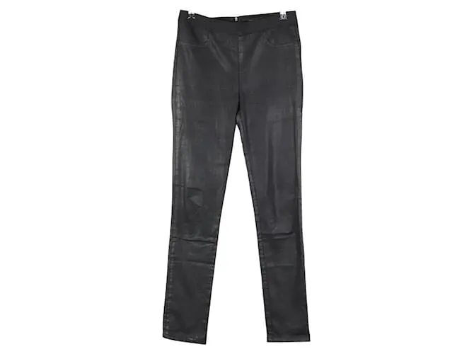 Zadig & Voltaire Pantaloni in pelle dritti Nero