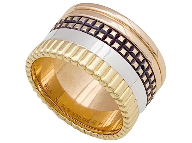 Anello Boucheron 'Quatre Classique Large' tre ori.