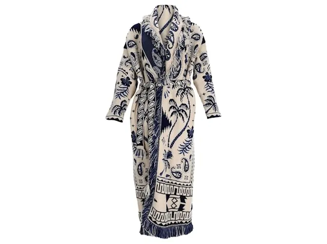 Cappotto Cardigan Foulard Alanui Lush of Nature in Cotone Multicolore