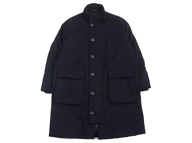 Cappotto in cashmere con doppia cerniera Giorgio Armani blu navy