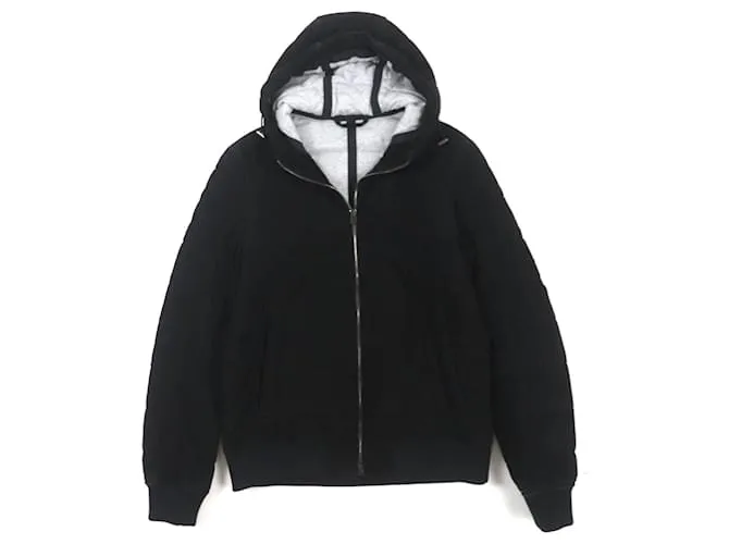 & Other Stories Giacca con cappuccio in pelle di capra e cotone HERNO nera 44 Nero