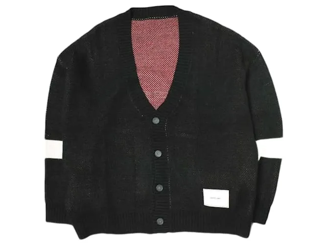 & Other Stories Cardigan nero con logo della scuola WHITELAND