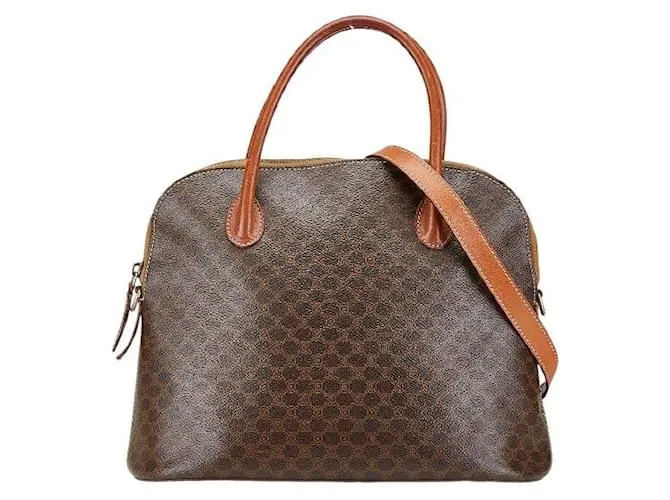 Céline Borsa 2 in 1 in PVC Celine Macadam Marrone Bronzo