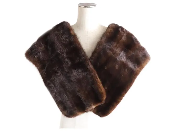 & Other Stories Sciarpa in pelliccia di visone genuina marrone