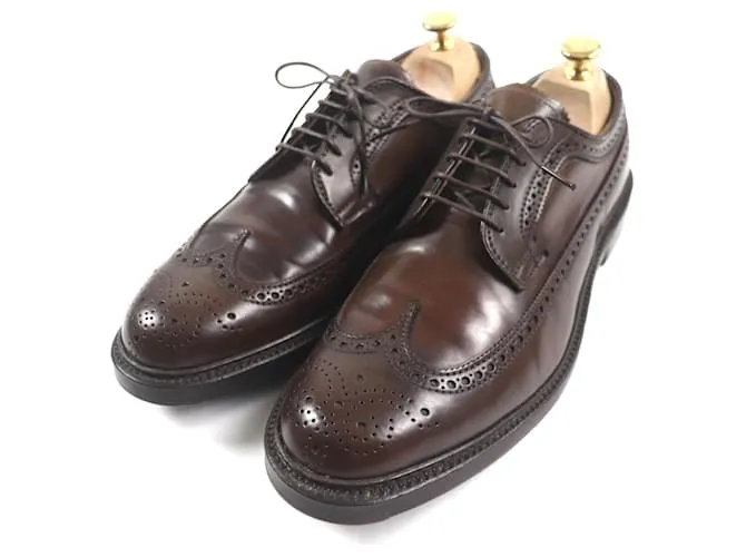 & Other Stories Scarpe Alden 97896 Cigar Cordovan Wingtip 8.5 Marrone