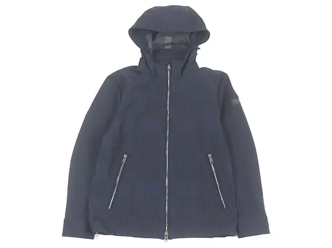 & Other Stories Parka blouson con motivo a quadri in poliestere blu navy M