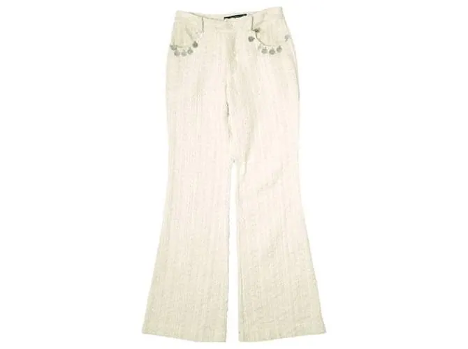 & Other Stories Pantaloni flare Benjamin Benmoyal XS Beige